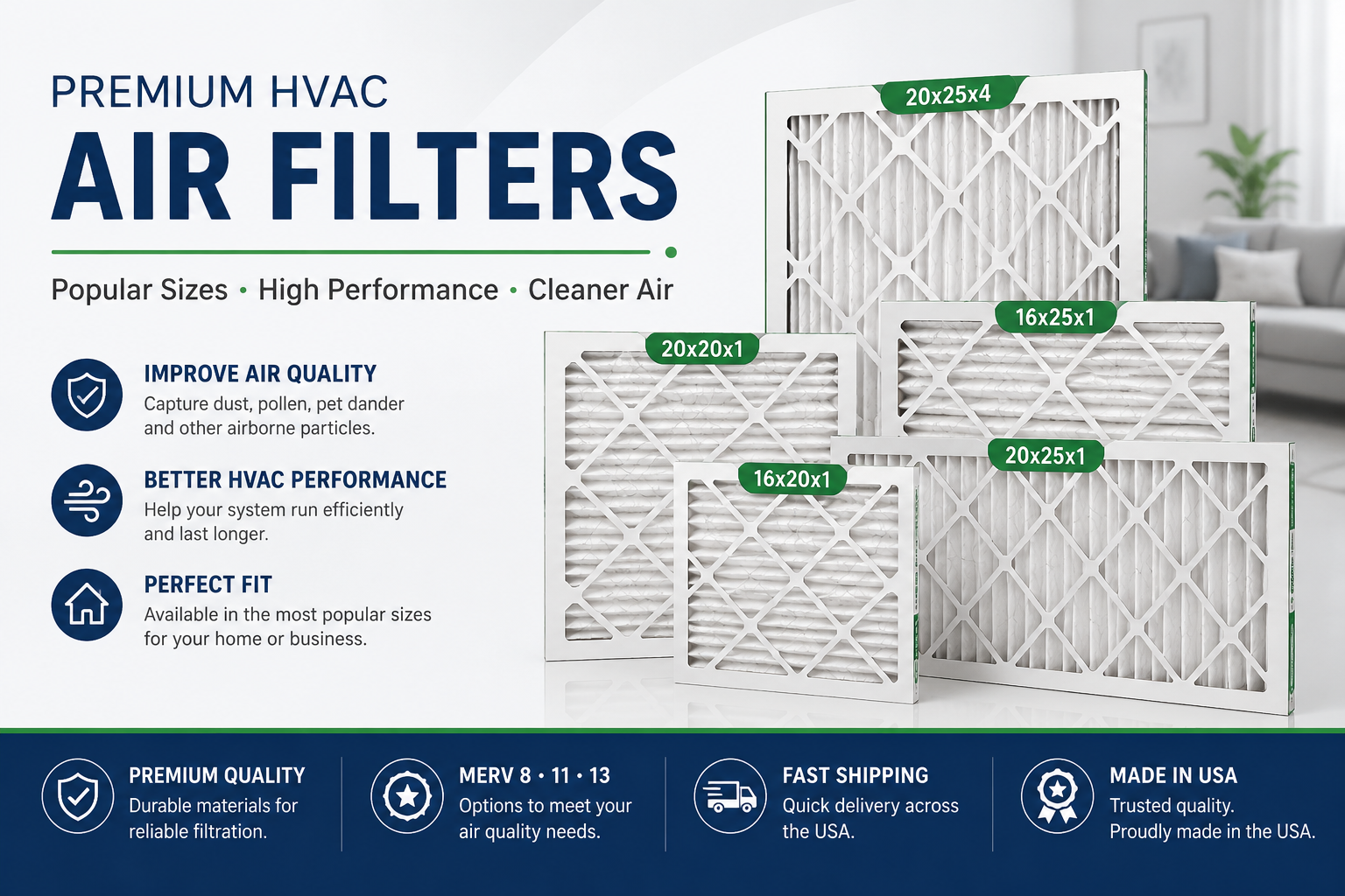 16x20x4 Air Filters