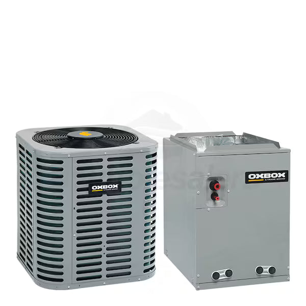 OXBOX BY TRANE  3 Ton 13.4 SEER2 Split-System Air Conditioner with C-Cabinet Cased Evaporator Coil – J5AC3036A1000AA, J5MXCC017AC6HCA OXBOX BY TRANE