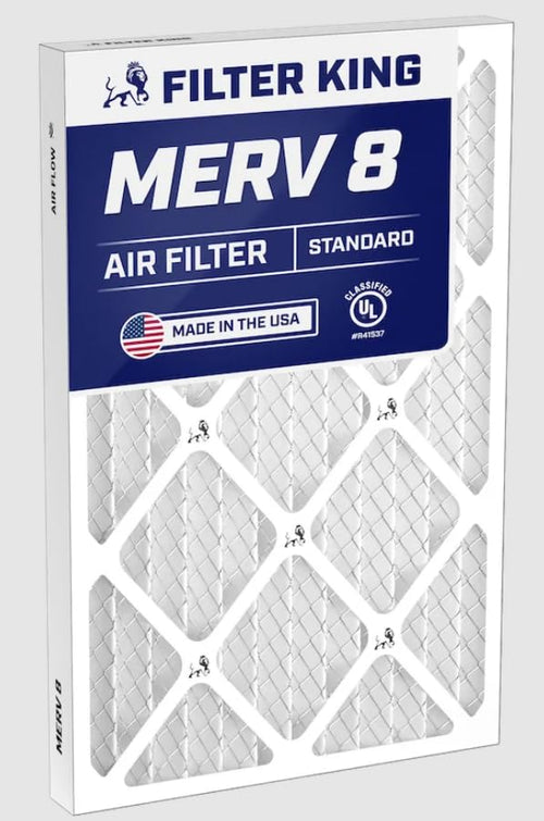 Filter King 11.5x5x1 Air Filter | 4-PACK | MERV 8 HVAC Pleated A/C Furnace Filters | MADE IN USA | Actual Size: 11.5 x 5 x .75" - FK11.5x5x1A-M8-4