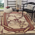 GLORY RUGS Area Rug Modern 8x10 Burgundy Beige Black Cream Soft Contemporary Floor Carpet Dark Red with Premium Fluffy Texture for Indoor Living Dining Room and Bedroom Area
