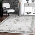 GLORY RUGS Area Rugs Marble 4x5 Cream Gray Carpet Modern Abstract Rug Living Room Dining Bedroom Rug