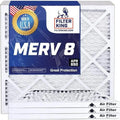 Filter King 9.5×19.5×1 Air Filter | 3-PACK | MERV 8 HVAC Pleated A/C Furnace Filters | MADE IN USA | Actual Size: 9.5 x 19.5 x .75″ – FK9.5×19.5x1A-M8 -3 WholesaleHVACDirect