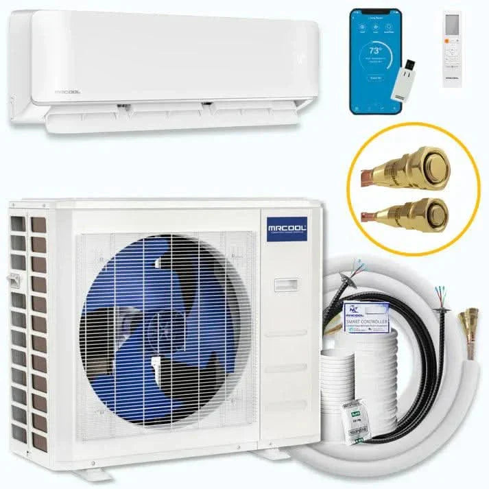 MRCOOL DIY 5th Gen EasyPro 9K BTU Single Zone Mini Split Complete System 115V with 16 ft. DIY Quick Connect Line Set and DIYPRO Cable, EZPRO-09-HP-11516D-O WholesaleHVACDirect